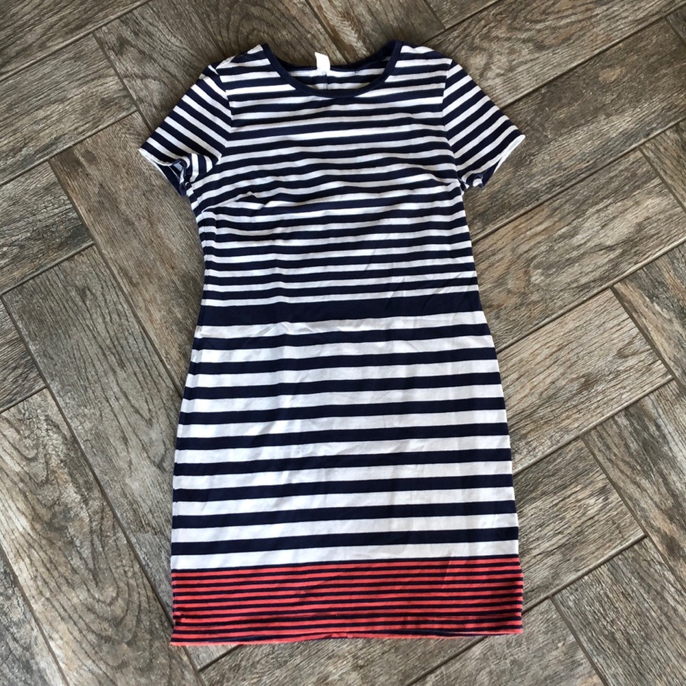 Old navy navy striped dress